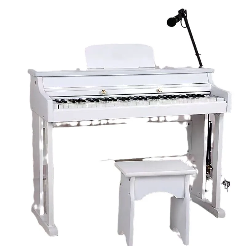 

Piano Wooden 61-key Home Playable Electronic Organ Musical Instrument Early Education Enlightenment Boys and Girls Piano