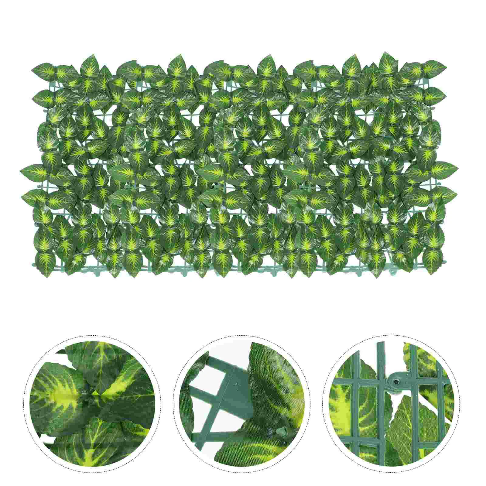 

Artificial Plant Fence Garden Leaf Decor Leaves Net Silk Cloth Fake Ornament Faux