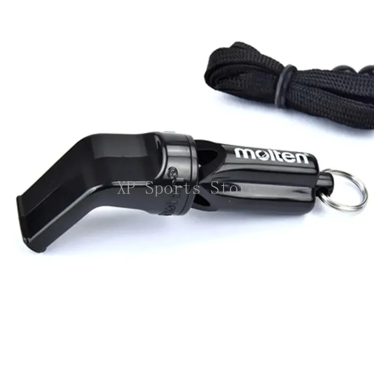 モルテン純正日本製ABS樹脂製イルカホイッスル - バレーボール/ハンドボールプロ審判トレーニングギア、ランヤード付き、コーチ用具