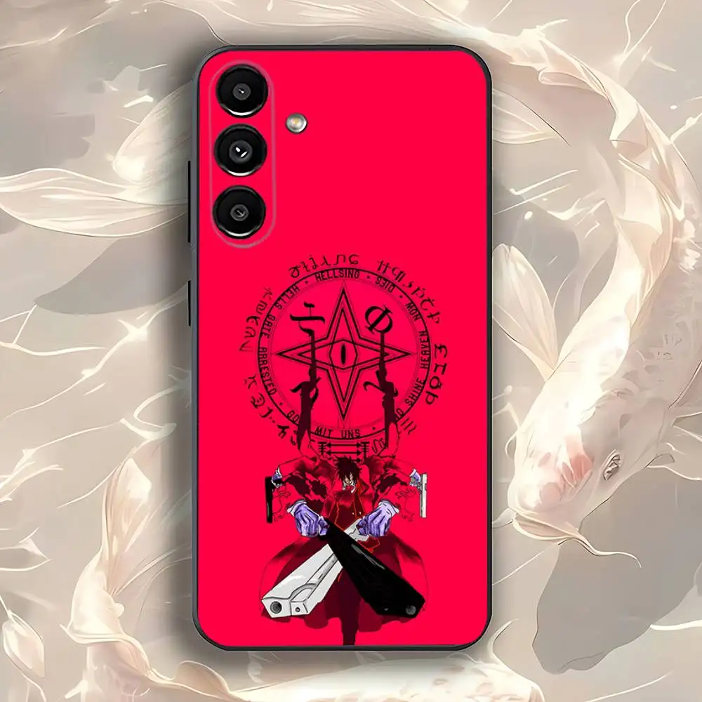 أنيمي A-Alucard H-Hellsing جراب هاتف لسامسونج غالاكسي A73,31,32,72,41,53,52,71,22,5G,Note,J7,8,9 غطاء أسود ناعم