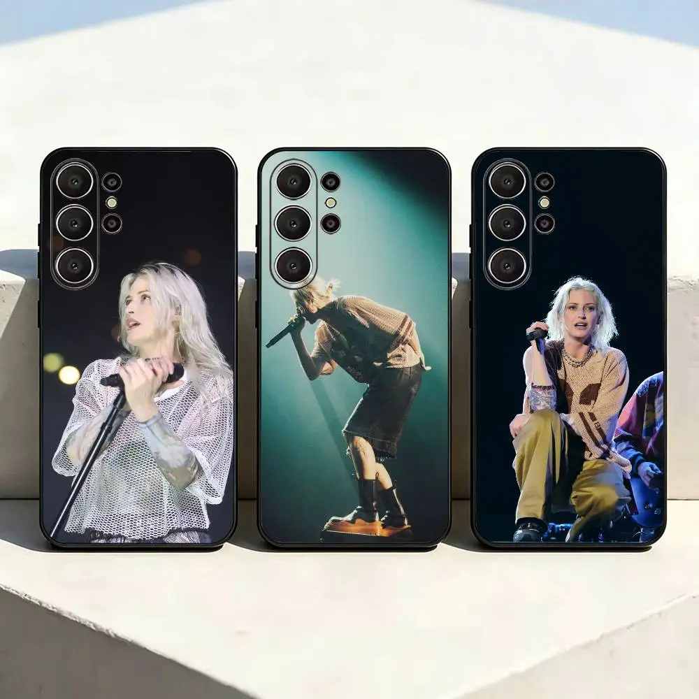 E-Emily A-armstrong  Black Soft Silicone Phone Case for Samsung Ultra S26, S24, S21, S22, S23, S30, Plus, Lite