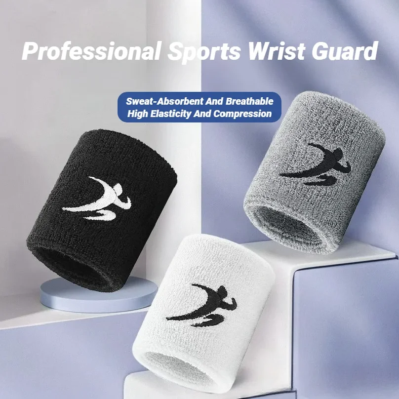 

Fashion Sports Wristbands For Men And Women Running Basketball Fitness Tennis Badminton Towels Breathable Sweat Absorbing