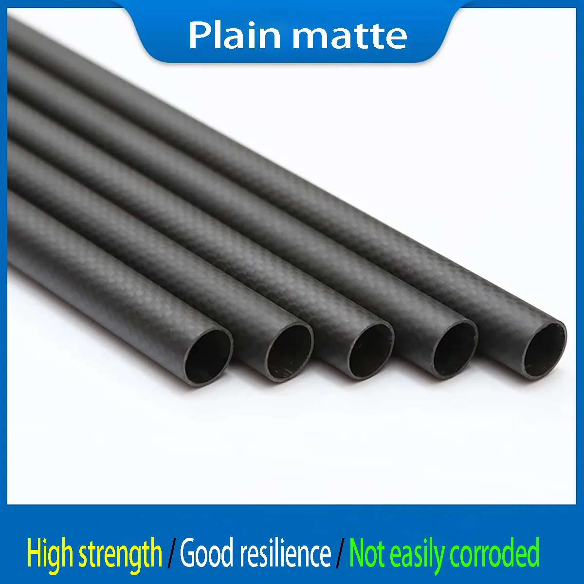3K Carbon Fiber Tube Length= 500mm lD=24/25/26/27/28/30/32/33/35mm For RC Model Aircraft Drone Accessories OD=30-37mm