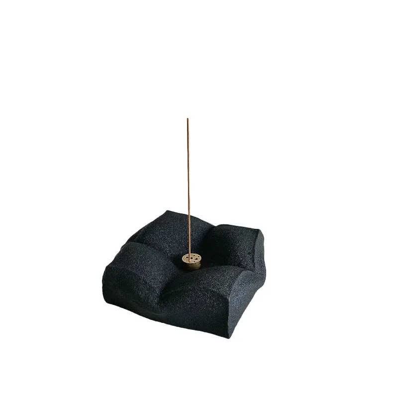 

Tofu-shaped ceramic incense tray, tea room living room thread incense seat incense tray ornament