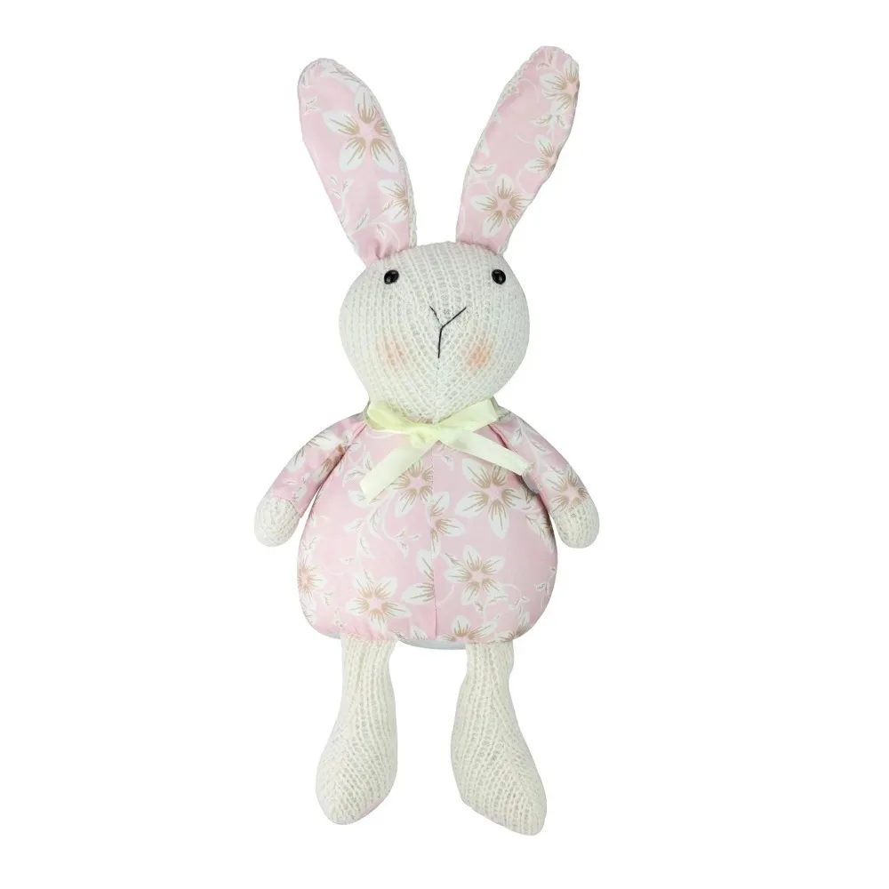 

17 Country Pink Floral Easter Rabbit Spring Decoration