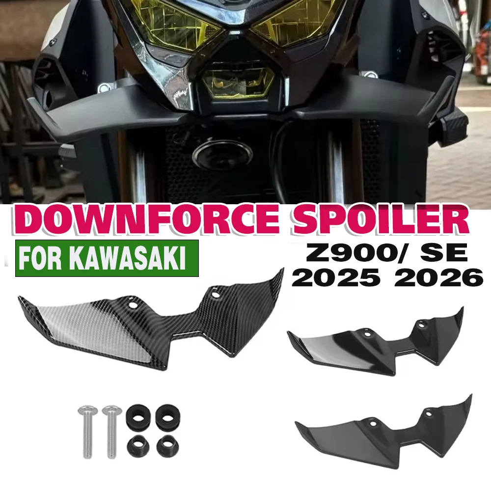 Z900/SE Motorrad Nackt Vorne Abtrieb Spoiler Aerodynamische Flügel Abdeckung Kegel Verkleidung Winglet Für Kawasaki Z900SE Z 900 SE 2025 +