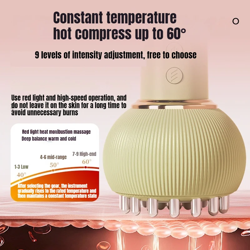 Spazzola meridiana elettrica Strumento per raschiare ricaricabile Spazzola per massaggio meridiano con draga per pancia sottile