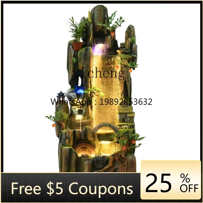 U9 large floor-to-ceiling rockery fountain water feature living room office balcony humidifier alpine water decoration