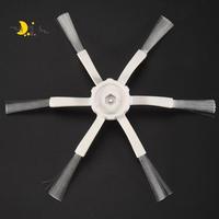AF95-White 6 Arms Side Brush For Xiaomi 1S MI Robot Vacuum 2 Roborock S50 S51 S5 Vacuum Cleaner Parts Accessories
