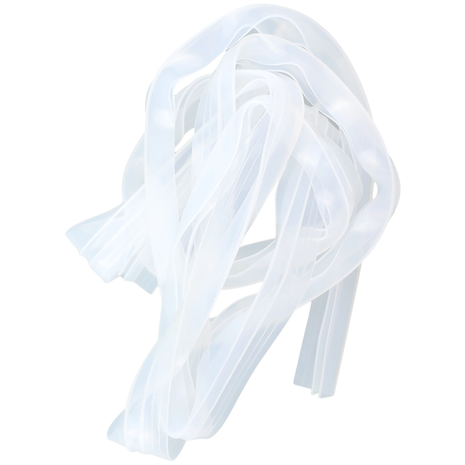 F 타입 투명 고무 유리 방수 따뜻한 씰링 스트립, 발코니 욕실 문짝 및 창문 씰링 스트립, 6mm 유리용