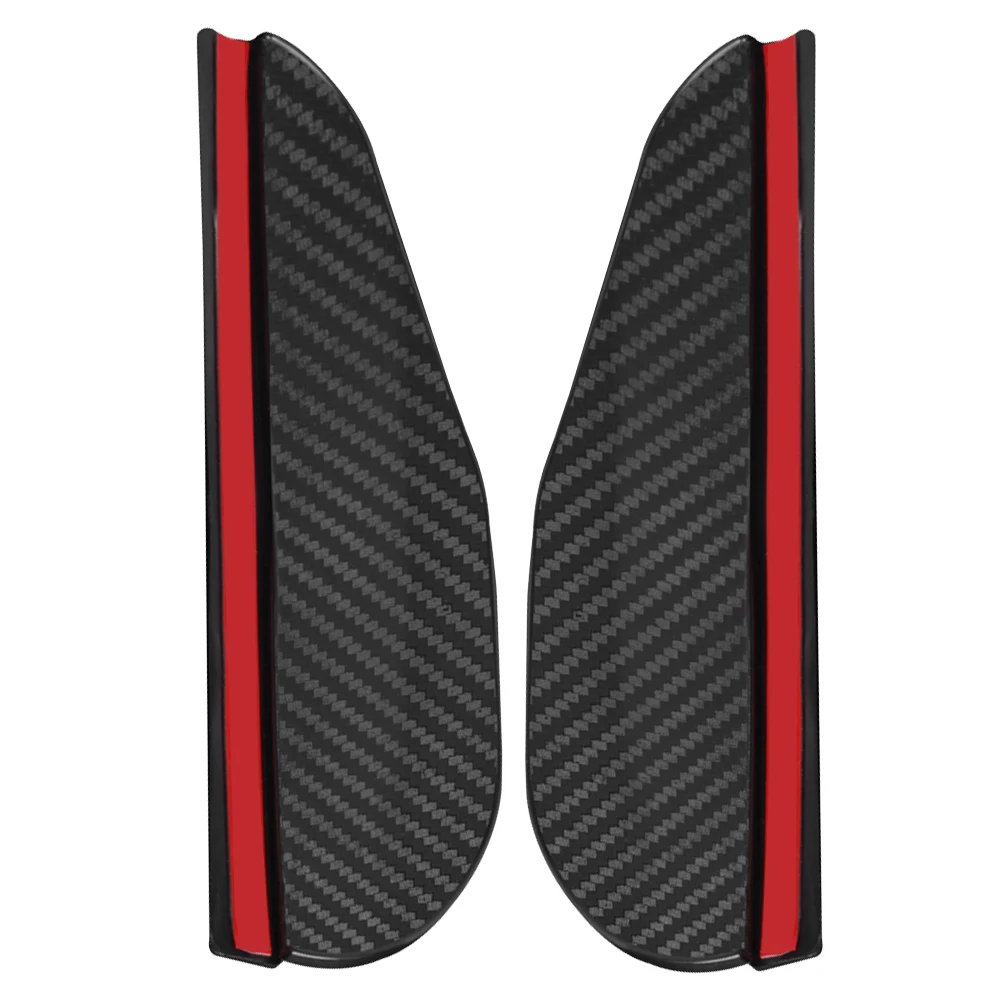 2 قطعة سيارة مرآة الرؤية الخلفية غطاء للمطر الشمس قناع ألياف الكربون السيارات الحاجب غطاء أسود مقاوم للماء العالمي لسيارات سيدان SUV والمزيد