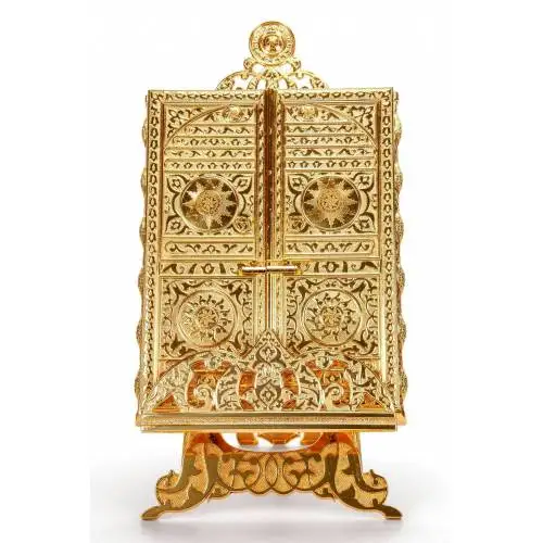 Kaaba Door Pattern Kuran Holy Box Gold Color