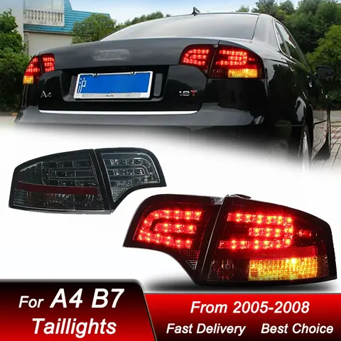 6 best sales audi a4 b7 led tail lights - №1