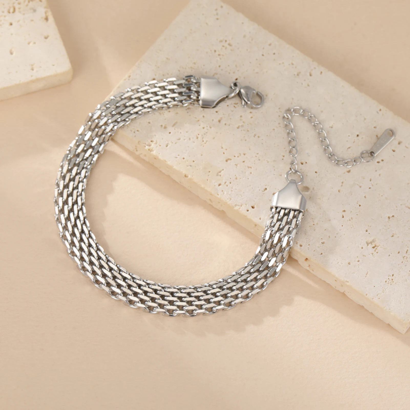 Cazador Trendy Mesh Kette frauen Armband Edelstahl Vergoldet Wasserdichte Armbänder Party Geburtstag Geschenke Großhandel Neue