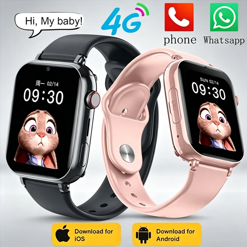 2026 Neue Kinder 5G Smartwatch mit SIM-Karte, Anruf, SOS, GPS-Ortung, Kamera, Wasserdicht, Kinderuhren für Jungen und Mädchen, Geschenkidee