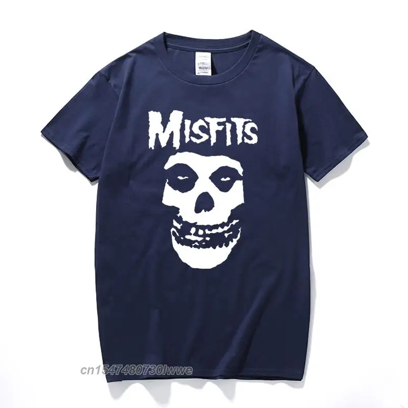 Neue männer Hip-Hop Punk Schädel Misfits Marke Baumwolle Kurz-Hülse T-Shirt Cooles Design Männlichen Sommer Grundlegende tops