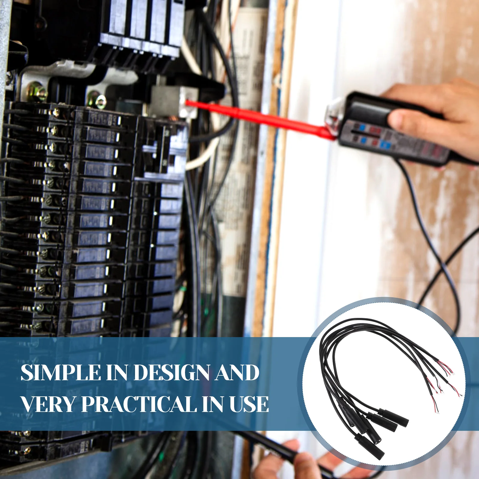 

6Pcs 3.5mm Male Plug Bare Wire Connector Audio Supply for Broken Cable Repair Strong PVC Coated Long Service Life