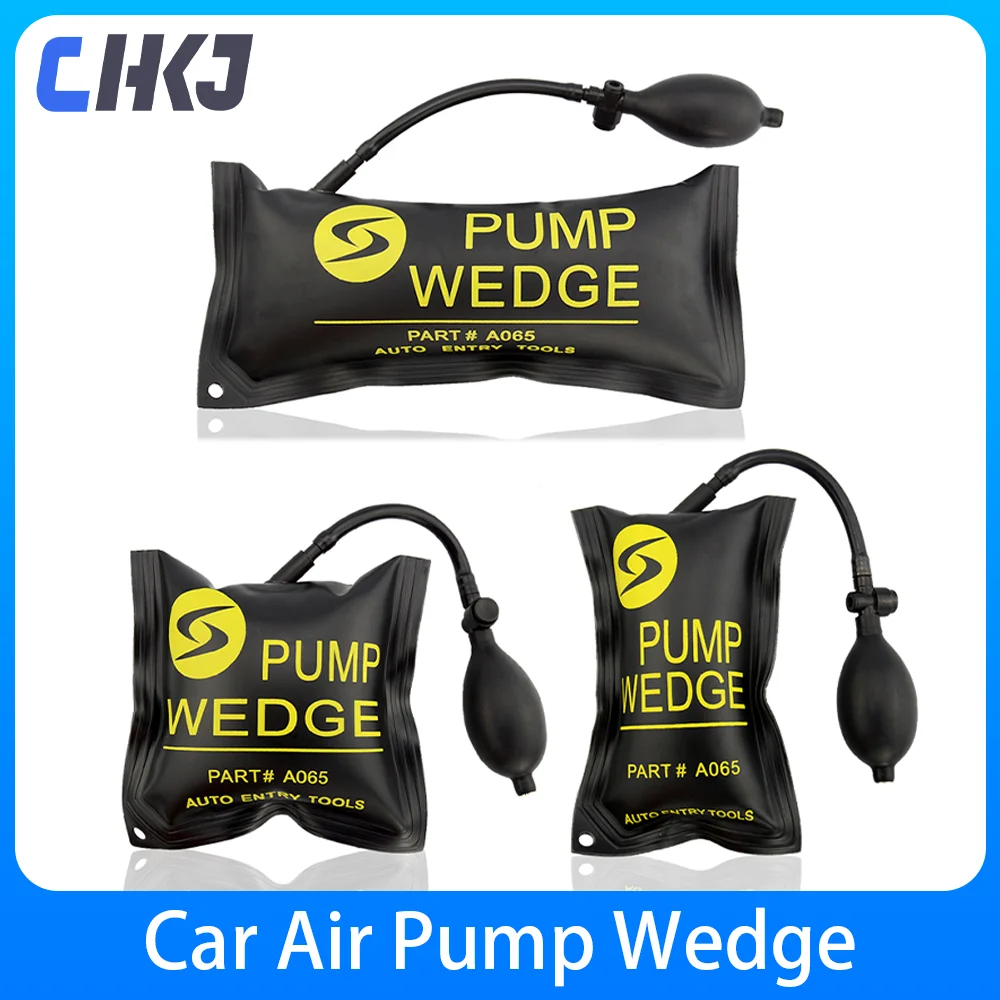 CHKJ 3pcs/lot Pump Wedge Professional Locksmith Tool Car Air Wedge Airbag Lock Set Car Door And Window Lock Hand Tool