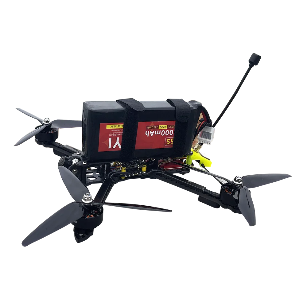 

7-дюймовый радиоуправляемый FPV-дрон для гонок с высокой скоростью и функциями фристайла, набор для начинающих с камерой, подходит для новичков