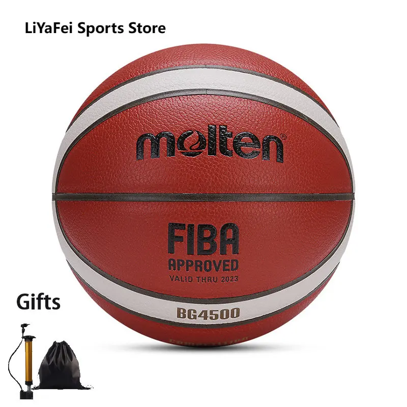 Original BG4500 Molten Size 6 7 Basketballs Women Man Competition Training Basketball Standard Indoor Balls Soft Touch Free Gift