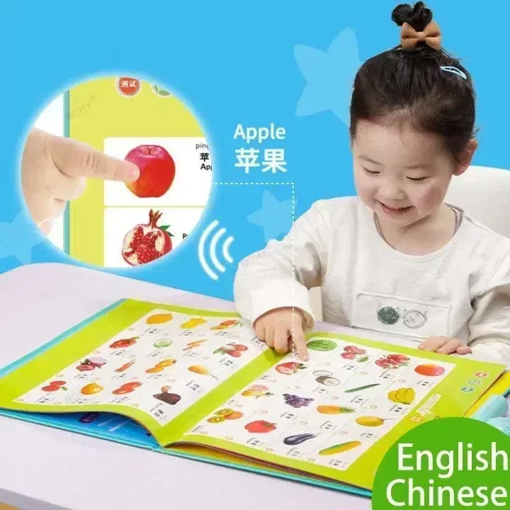 Kids Learning Chineses English Language Early Education Machine Point To Read Audio Point Reading Children Books