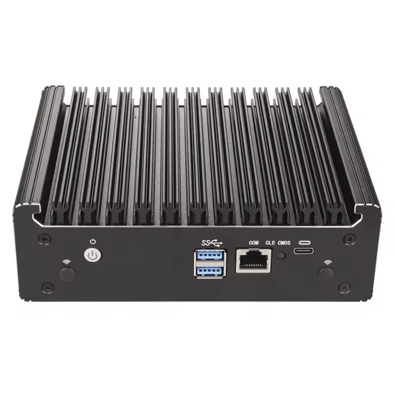 Topton 12th Gen Intel N100 2.5G Soft Router 4x i226-V LAN 1*COM RJ45 Bezwentylatorowy Mini PC Firewall Komputer Type-C pfSense PVE ESXi