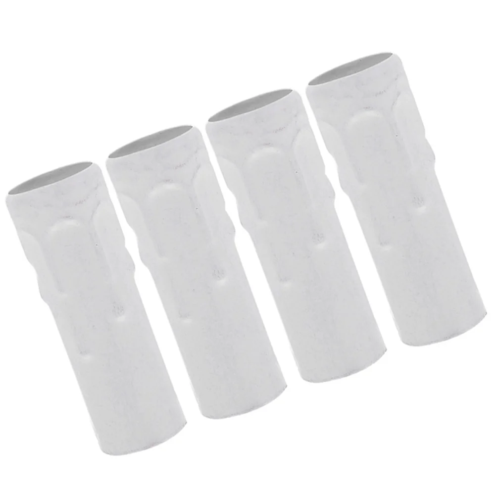 

4pcs Crystal Chandelier Tube White Drip Sleeves E14 Bulb Base Cover Iron Material Lighting Parts Lamp Holder