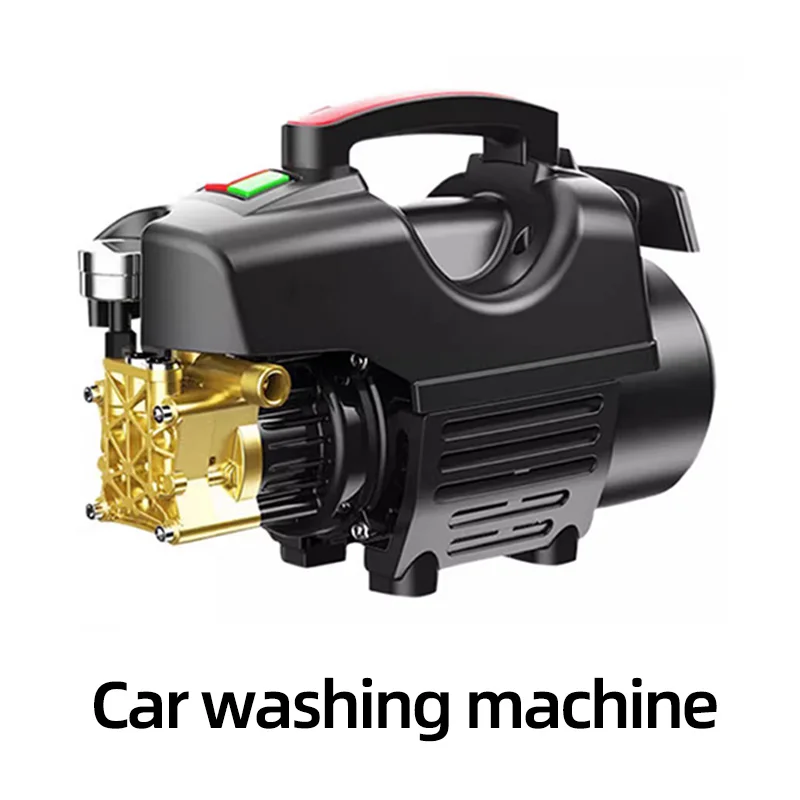 220V Home Car Wash Machine Artifact High Pressure Small Portable Cleaning Machine Car Wash Water Gun Water Pump High Power 800W