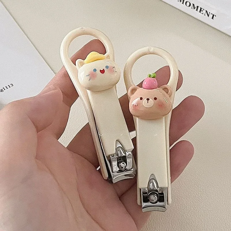 Baby Cute Cartoon Animal Bear Nails Clippers Cutter for Kid Girls Portable Nail Scissor Clippers Beauty Trimmer Care Accessories