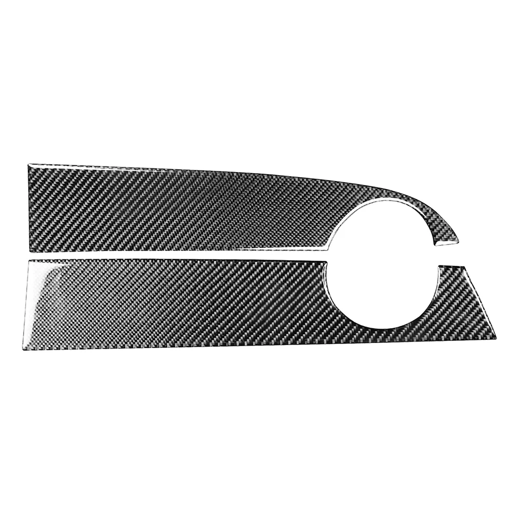 2Pcs LHD/RHD Car Carbon Fiber Pattern Co-pilot Dashboard Panel Air Vent Frame Cover For BMW Mini Cooper R50 R53 2005-2006