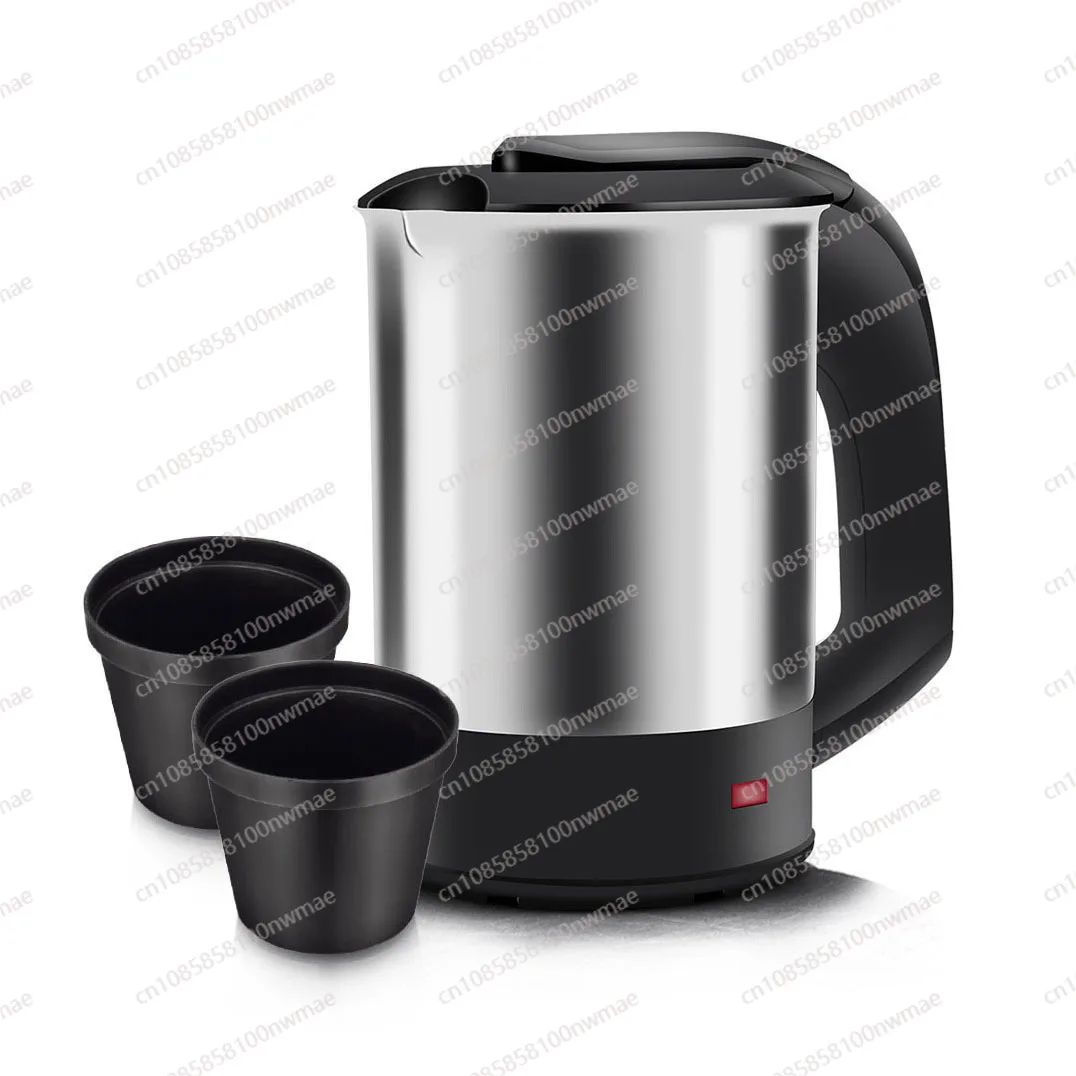 Mini electric kettle, household stainless steel travel electric kettle, automatic power-off and anti-dry kettle