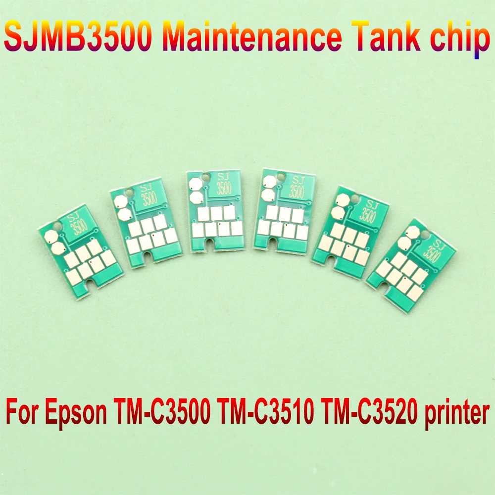 SJMB3500 Maintenance Box Chip for Epson TM-C3500 TM-C3510 TM-C3520 C3500 C3510 C3520 Printer