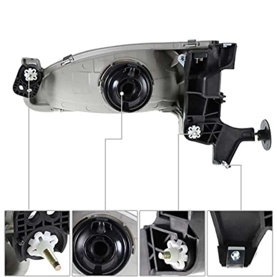 استبدال مجموعة المصابيح الأمامية لـ 19982000 كورولا مع أضواء الإشارة الأمامية المتكاملة المتوافقة مع أرقام الأجزاء 8115002050 #4