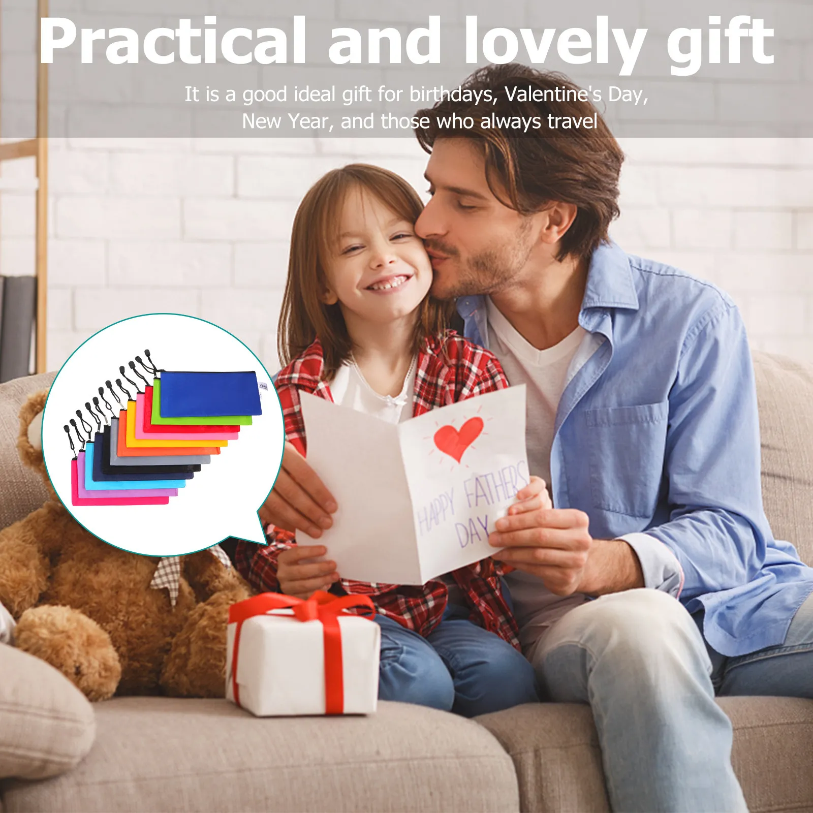 

12Pcs A6 File Storage Bag Reusable Zipper Stationery Pouch for Office Organization Small Item Holder Lightweight Carry Pouch