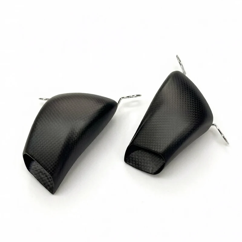 Carbon Fiber 100MM Motorcycle Front Caliper Radiator Cover Air Ducts Brake Cooling Mounting For DUCATI DIAVEL X-DIAVEL S 1260