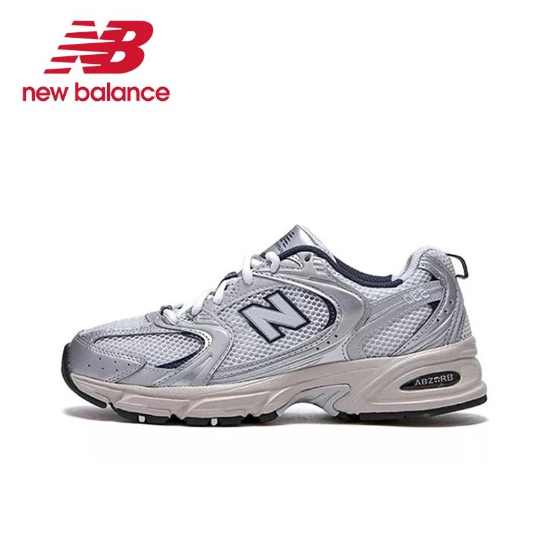 

NewBalance NB530 Comfort Fabric Faux Leather Breathable Low-Top Men's and Women's Running Shoes Grey Silver Unisex MR530KA