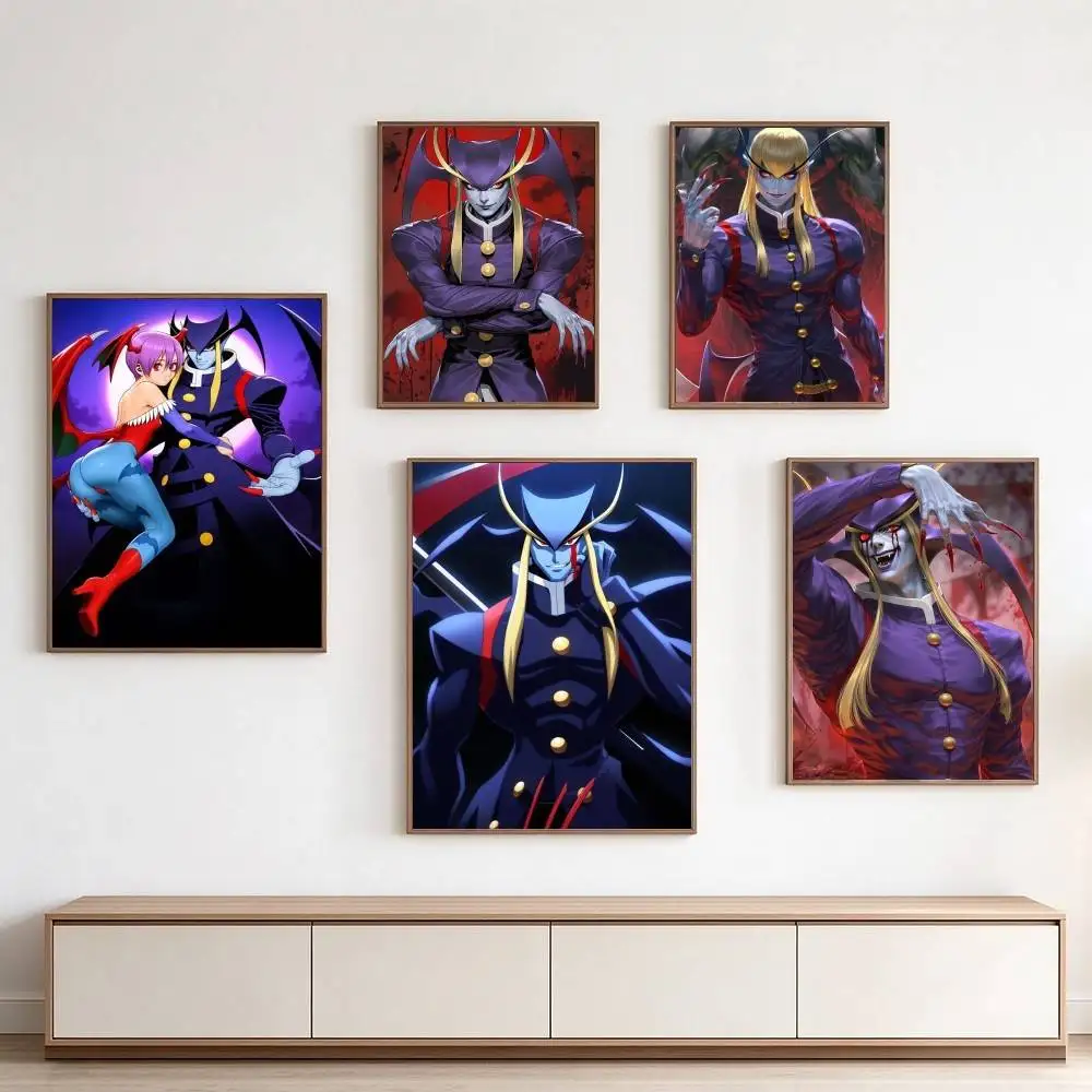 Darkstalkers-S  Jedah Lilith  Poster High Quality Dorm Living Room Aesthetic Wall Decoration Painting Stickers Gift