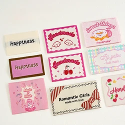 Spot handmade cloth label，colorful woven mark DIY  clothes pet bib sewing accessories