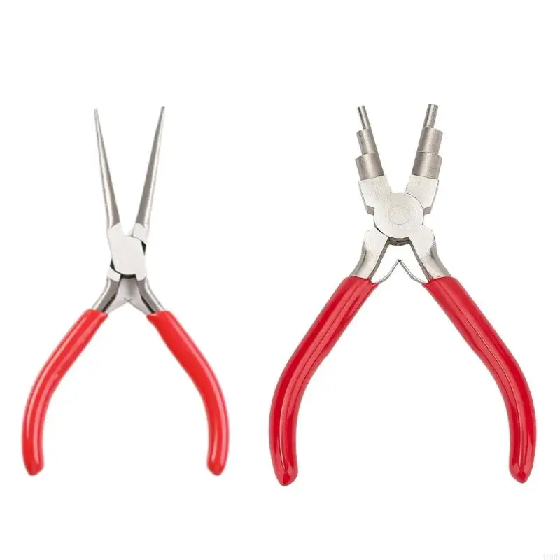 U90E Practical Jewelry Pliers Tool Set Handy Steel Beading Pliers for Jewelry Makers