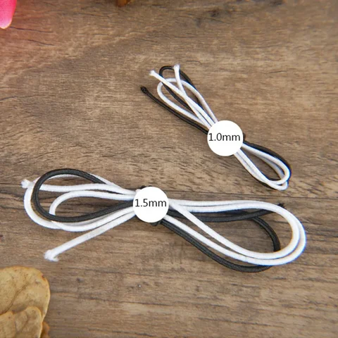 1 мм, 2 мм, 3 мм, 4 мм, белые, черные, круглые резинки, резиновая лента для шитья, шнур, свадебный шнур для самостоятельного шитья одежды, аксессуаров резина для одежды отзывы - №5