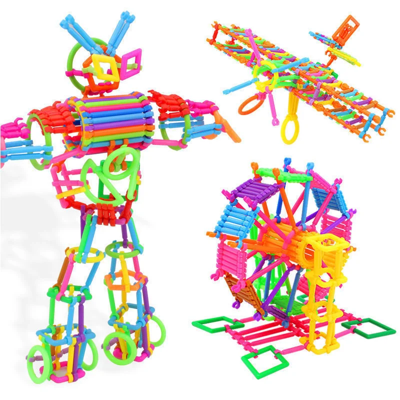 100/400 montiert Bausteine DIY Smart Stick Blöcke Fantasie Kreativität Pädagogisches Lernen Spielzeug Kinder Geschenk