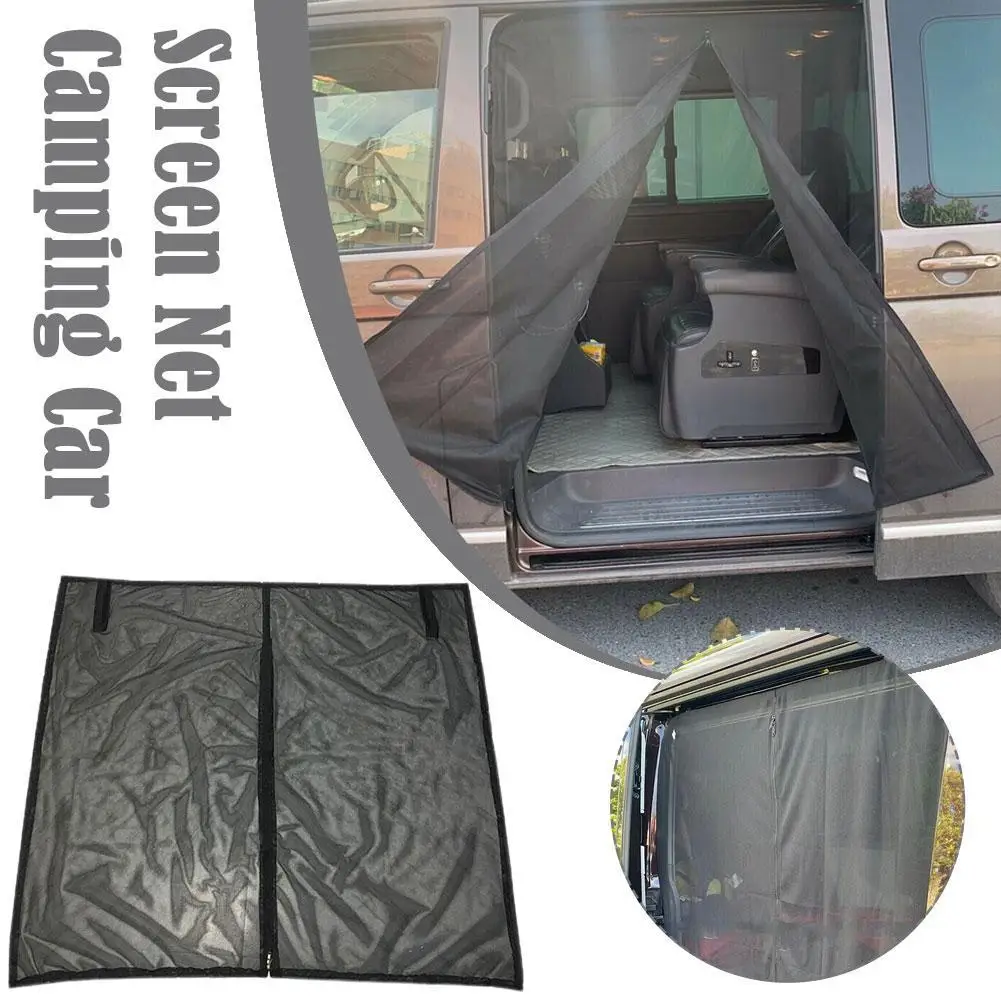 Magnetic Screen Sliding Door Flyscreen Mesh Van Fly Net For VW T5 Transporter