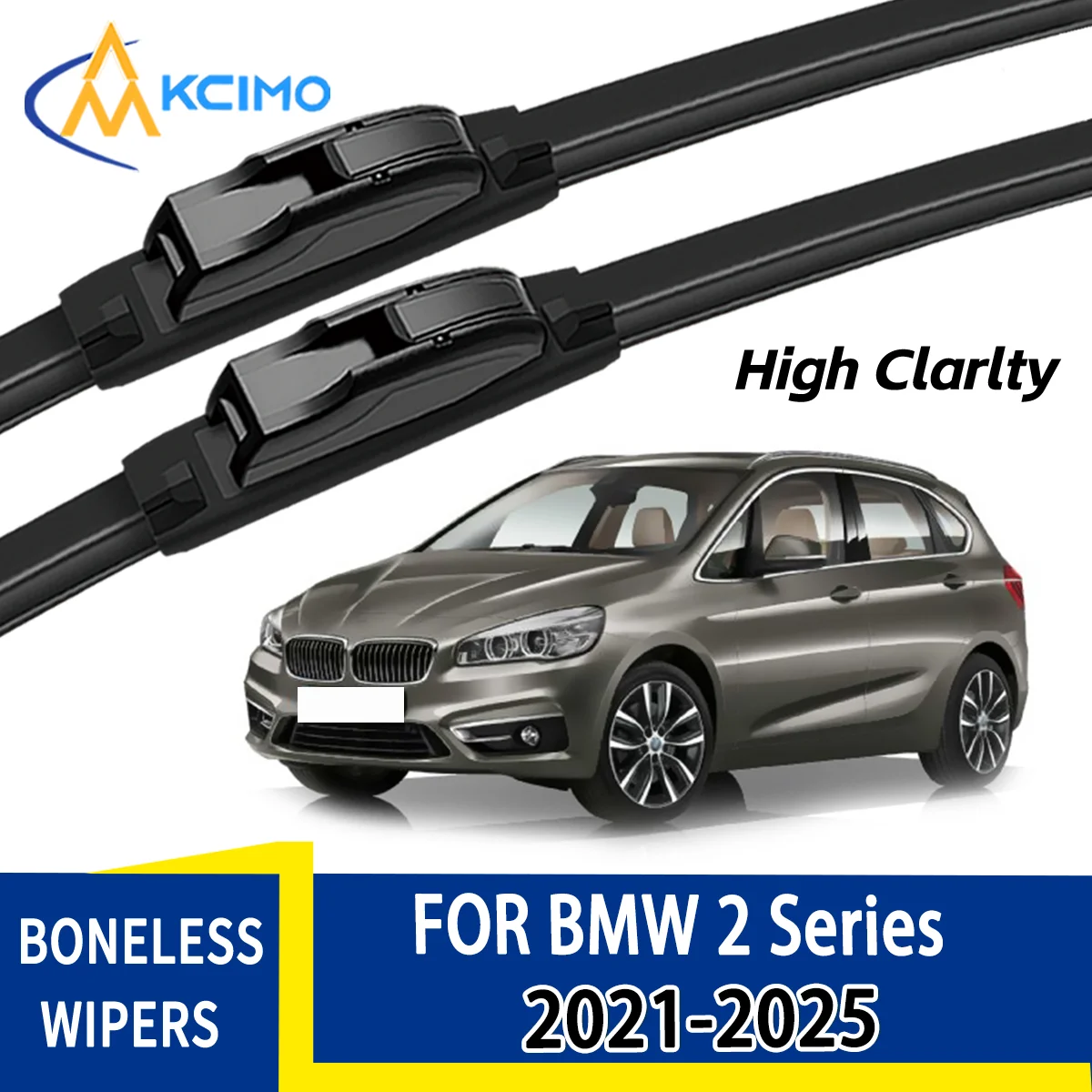 For BMW	2 Series Active Tourer U06 2021-2025 Automobiles Durable Windscreen Wiper Blades Auto Window Replacement Accessories