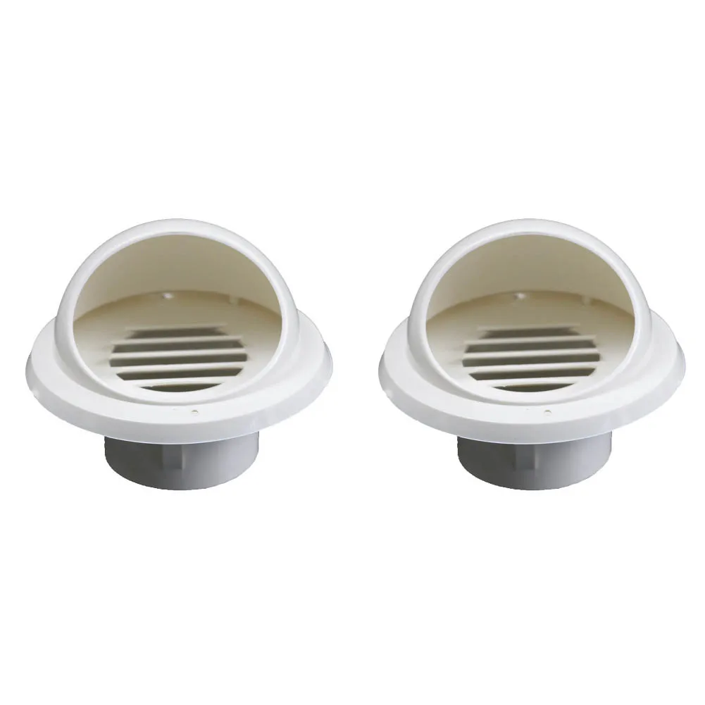 2pc PVC Ventilation Grille Covers for Ceiling Air Vent Exhaust Ducting with Protective Outlet Vent for Chimney