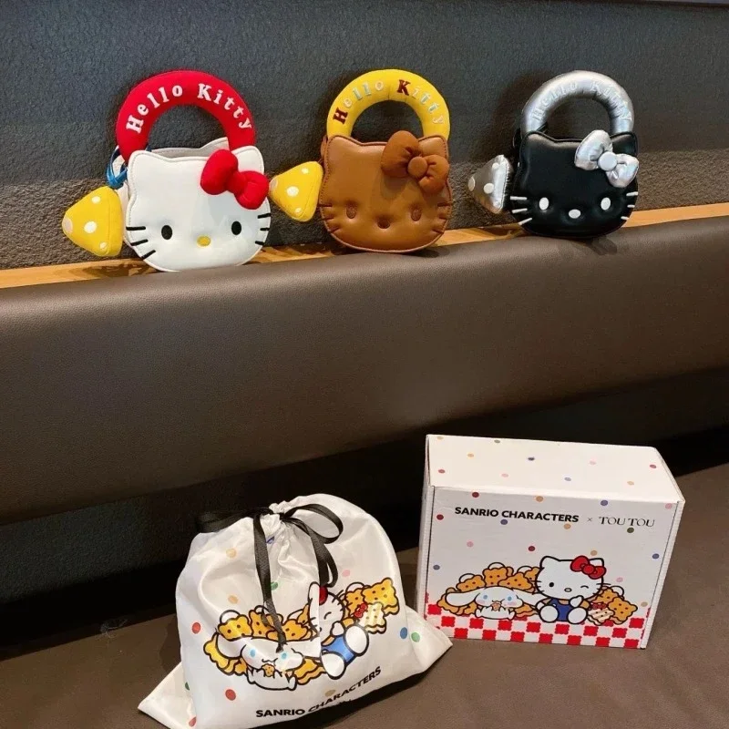 

Hello Kitty Storage Bag Mini Cartoon Fashion Delicate Inclined Shoulder Bag Personality Versatile Convenient Y2k Handbag