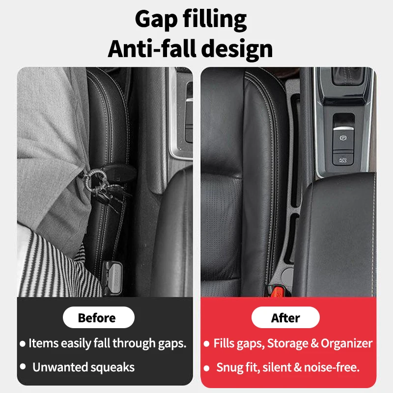 Auto Seat Leak Proof Strip for Toyota Grand Highlander Car Seat Gap Storage Organizer for Phone & Keys Side Crevice Organizer