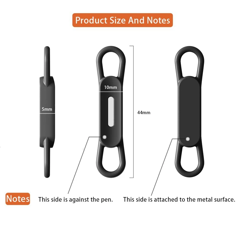 12 шт., силиконовые магнитные держатели для карандашей