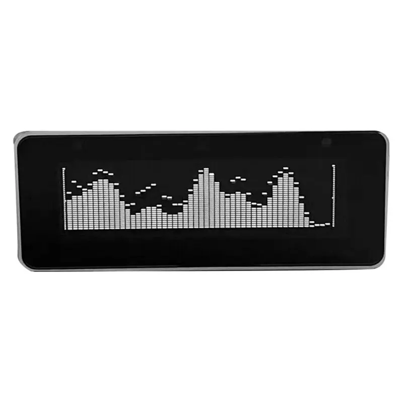 ABFU-AK25664 V2.0 Firmware Upgradeable Clock Music Spectrum Clock 3.5MM Signal Input Intuitive UI Desktop Clock