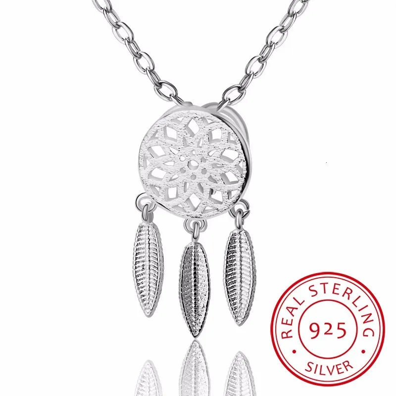 Новое поступление, Прямая поставка, ожерелья из стерлингового серебра 925 пробы, подвески с перьями «Ловец снов», ожерелья, ювелирные изделия, воротник