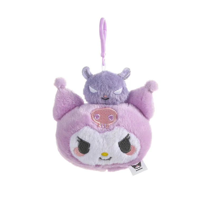 Kawaii Sanrio Kuromi mon Piano doux jouets en peluche porte-clés dessin animé Marumofubiyori sac à dos pendentif mignon décoratif amis cadeau